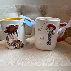 ☕️ ☕️Disney Pixar Toy Story Mug Set – Woody & Jessie – Double Sided – NWT